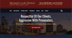 Desktop Screenshot of mankeylawoffice.com
